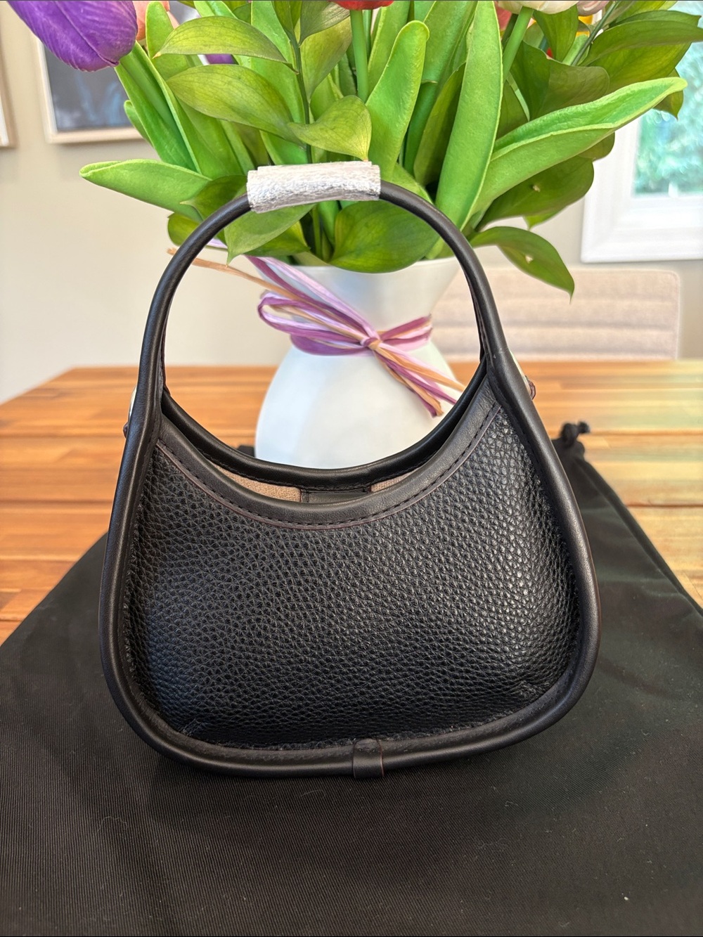COACH Mini Ergo Bag Hobo in Coachtopia Leather with Strap - Picture 4 of 7